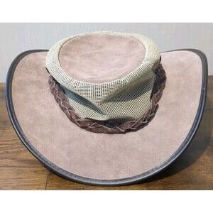 Barmah Hats Australia XL Foldaway Cooler Suede Mesh